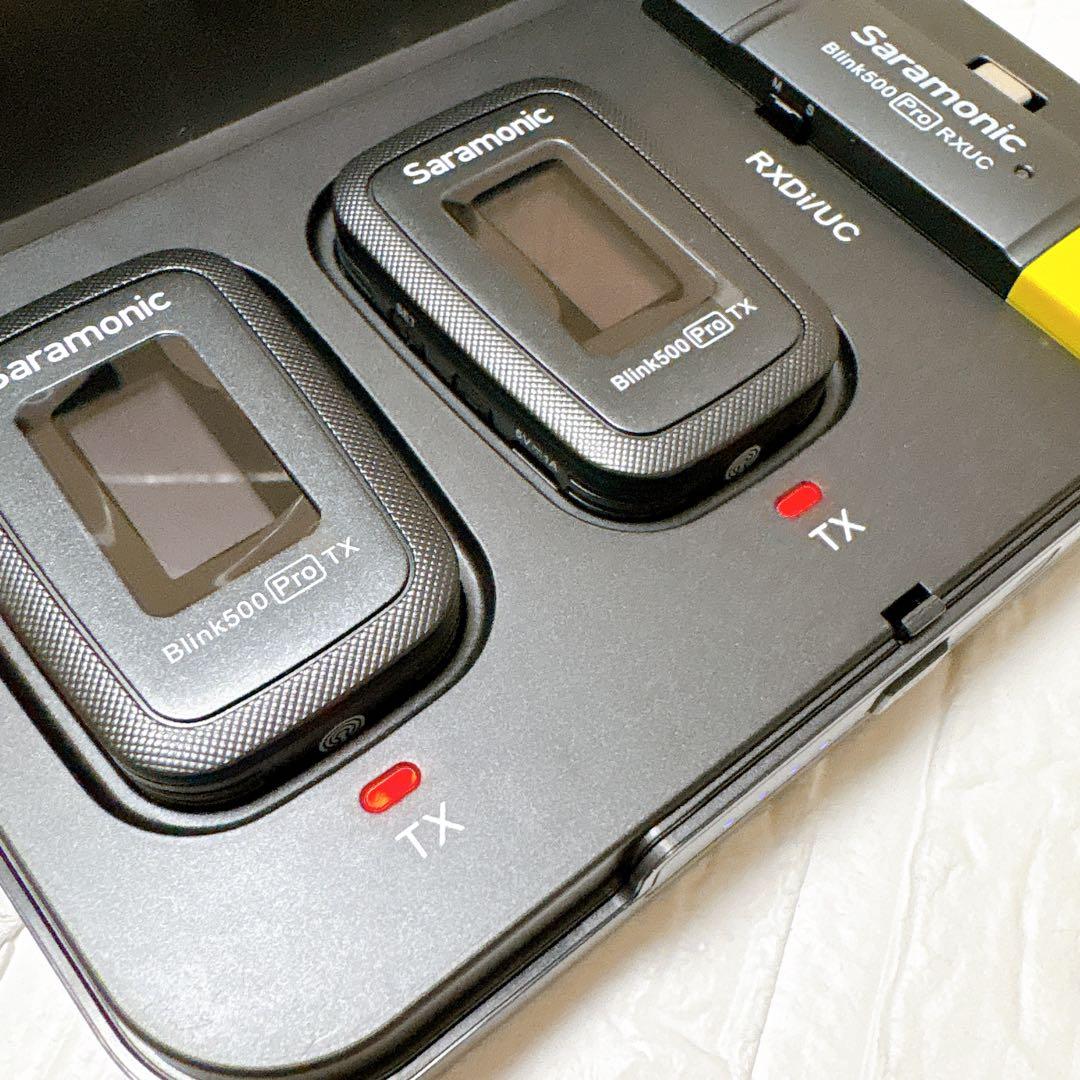 Saramonic ワイヤレスマイク　ピンマイク　取材　自撮り