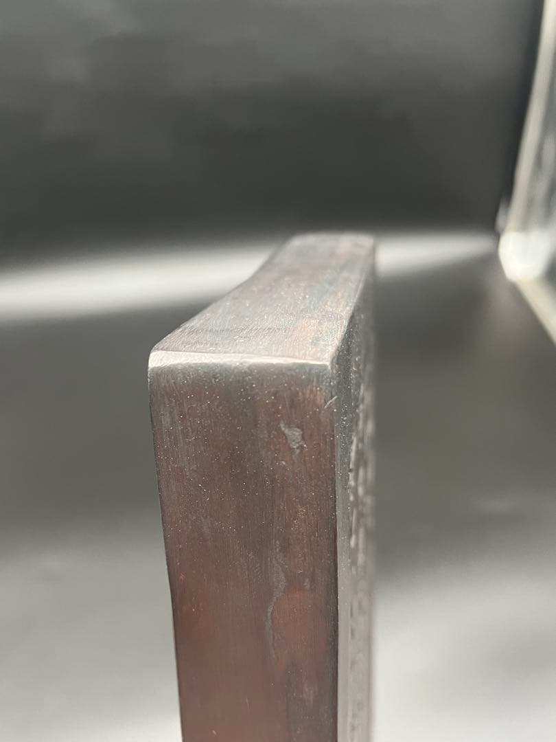 端渓硯 20×13cm 大型 龍彫刻 裏面銘あり 重量約1.5kg