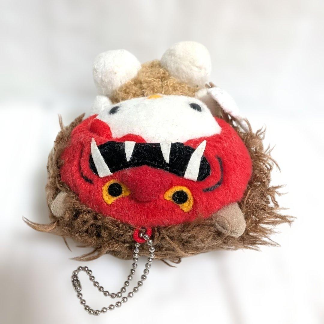 【入手困難】　ご当地　マスコット　ぬいぐるみ ハローキティ秋田限定　なまはげ　赤