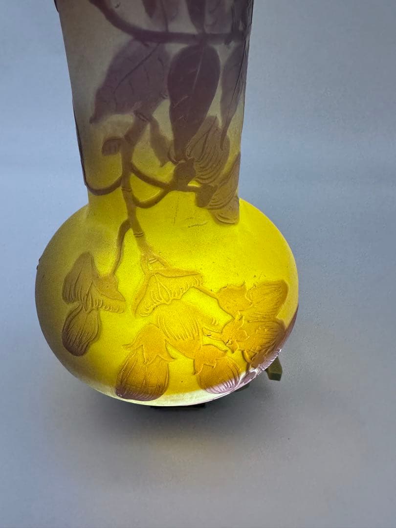 エミール ガレ Emile Galle 花瓶　ガラス工芸　アンティーク