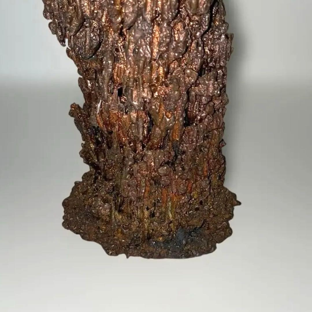 銅製ドロップ状オブジェ ジャンク品 素材・製造元不明