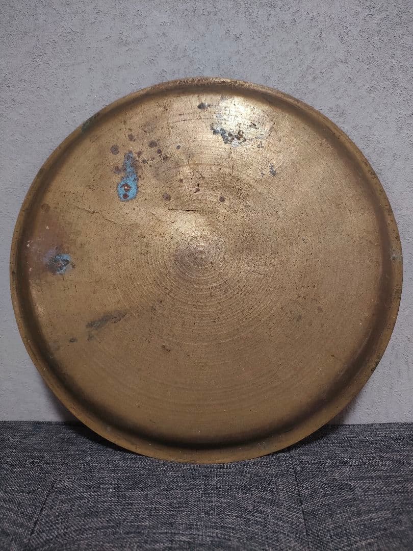 戦前軍隊資料　支那駐屯歩兵第一連隊 記念盆　天壇彫金　日本陸軍　真鍮製トレイ