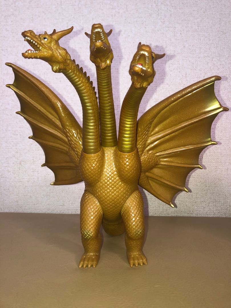 キングギドラ フィギュア⭐️レア色違い⭐️貴重な2本つの⭐️歴代怪獣ボックス版　ゴジラ