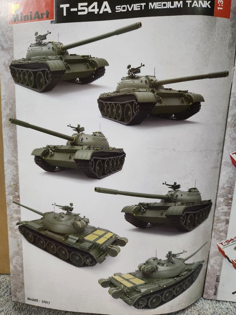 ミニアート1/35 T-54A & T-54-3戦車プラモデルセット