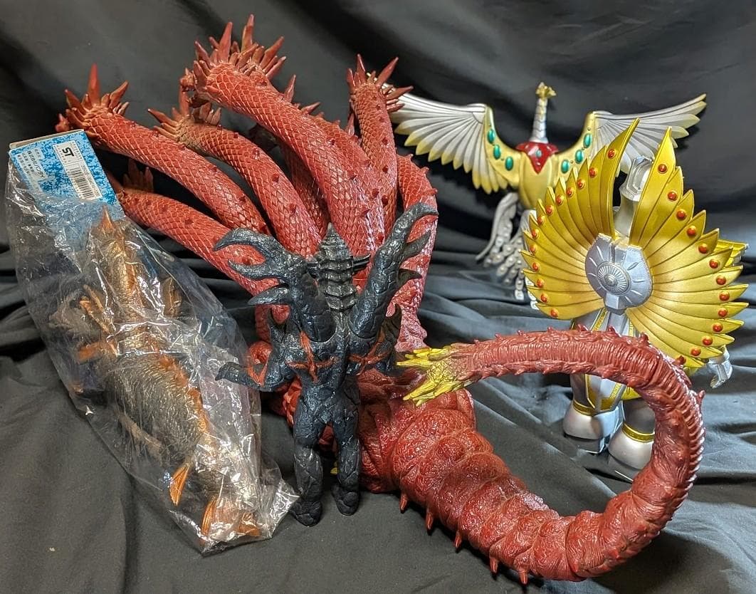 「ヤマトタケル」ヤマタノオロチ他（バンダイ）ソフビ コンプリート５体セット