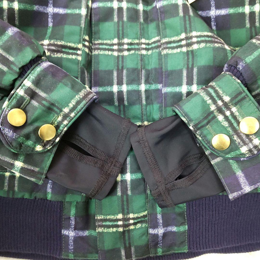【新品未使用品】バートン　ファーフードチェックスキーウェア　スノーボード　緑