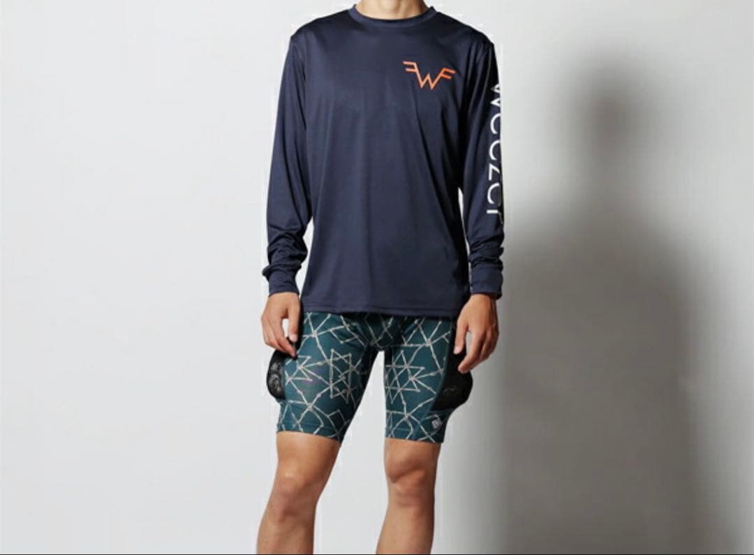 ELDORESO✰ランニングロングTシャツ✰Ｌサイズ✰ネイビー