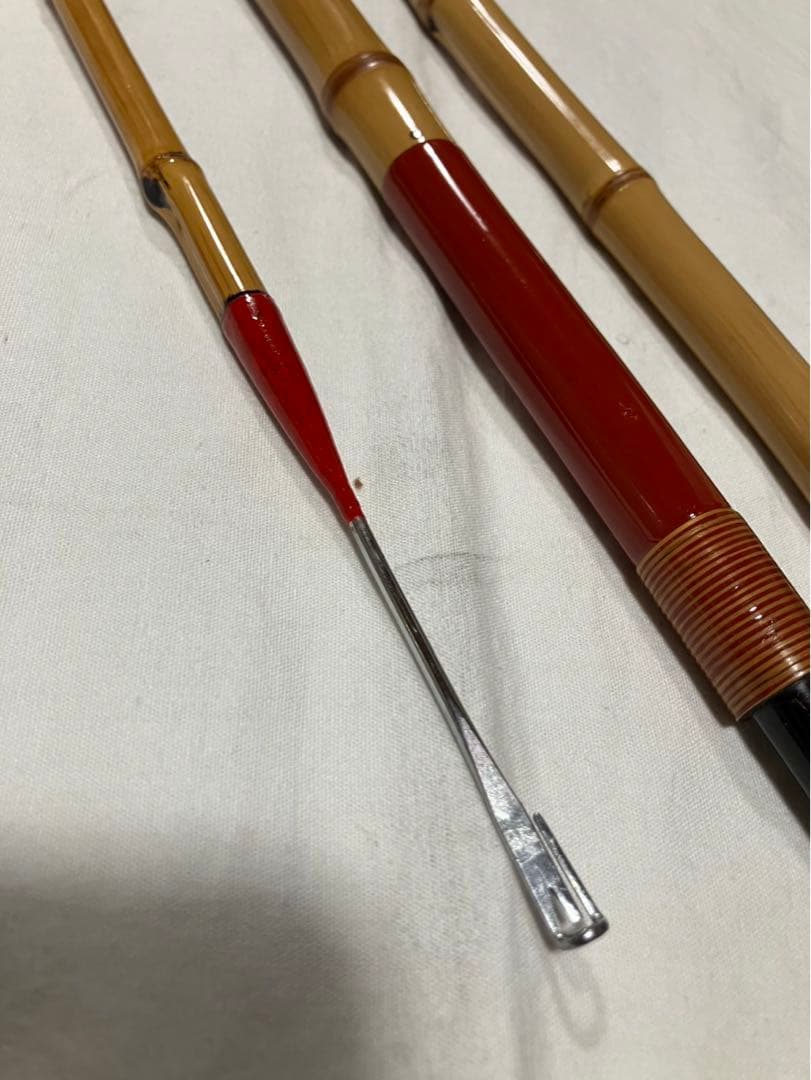 へら釣り用竿掛け　竿吉作➕針外し➕天然木万力　美品