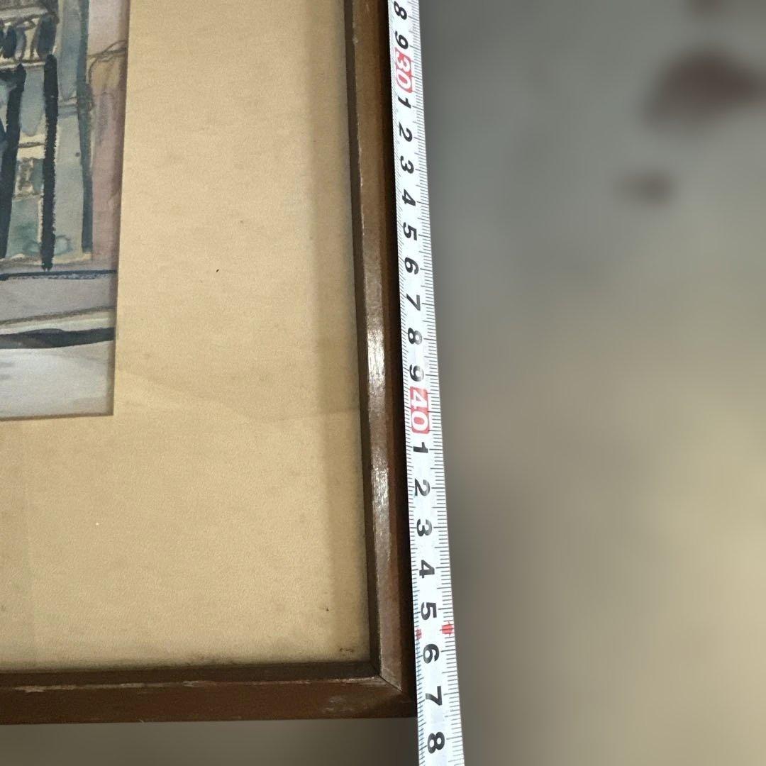 お値下げ❣️かわいすぎ〜！ヴィンテージ水彩画 Notre-Dame 1958