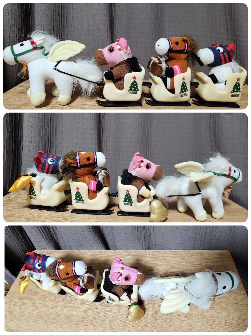 競走馬 ぬいぐるみセット 競馬 サラブレッド クリスマス