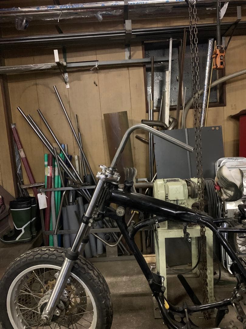 IMF製 クロームメッキ ラビットハンドル #1 SR400 / 500