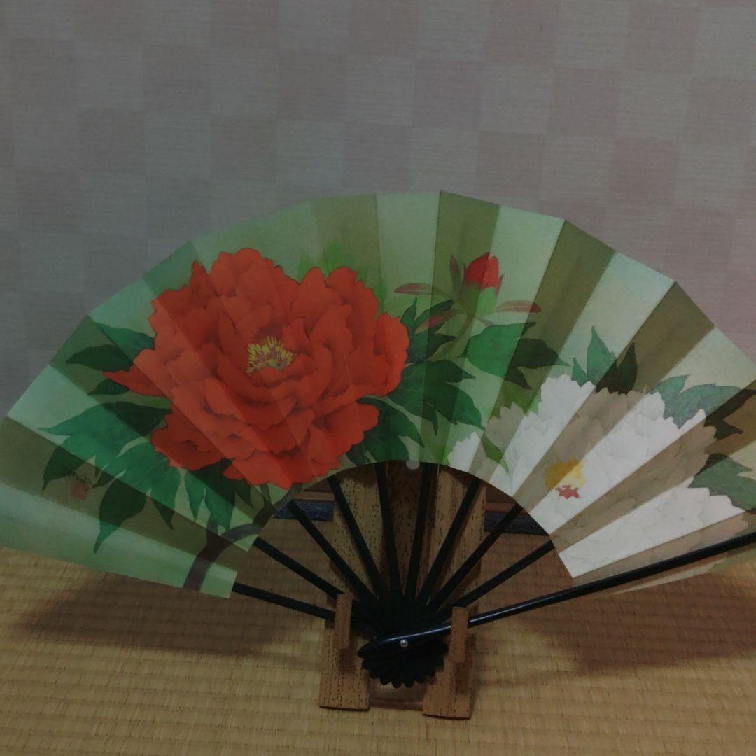 飾り扇子　花暦　東笙蒼作