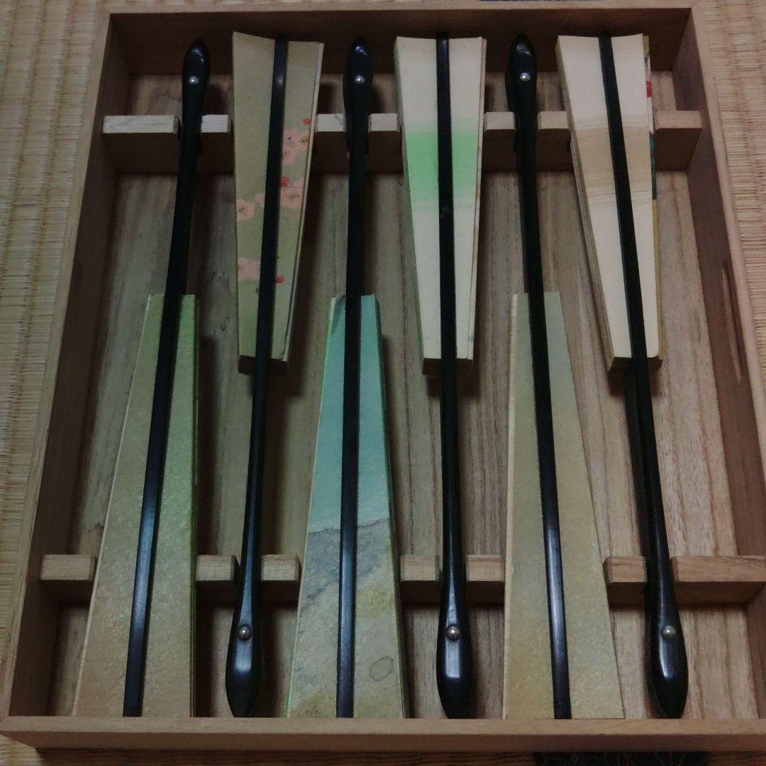 飾り扇子　花暦　東笙蒼作