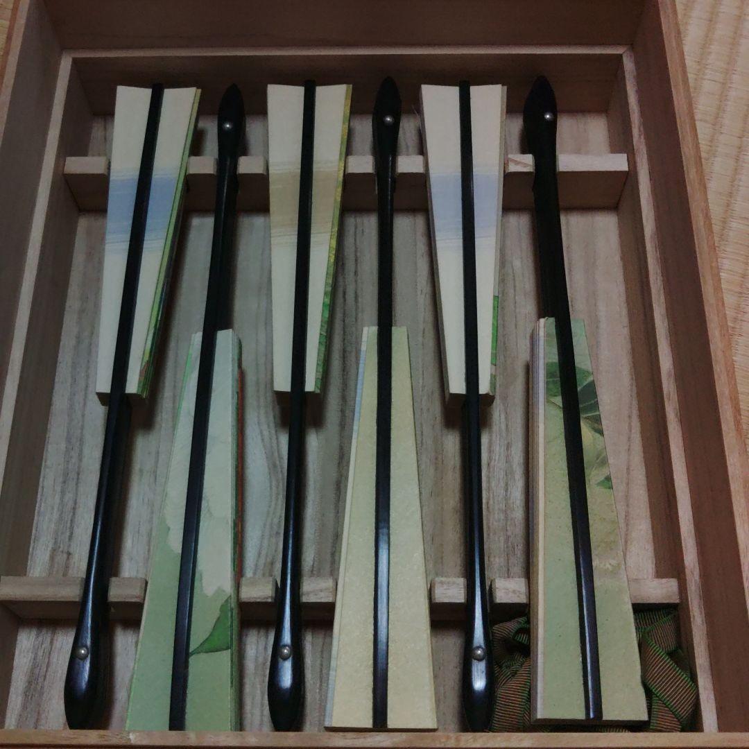 飾り扇子　花暦　東笙蒼作