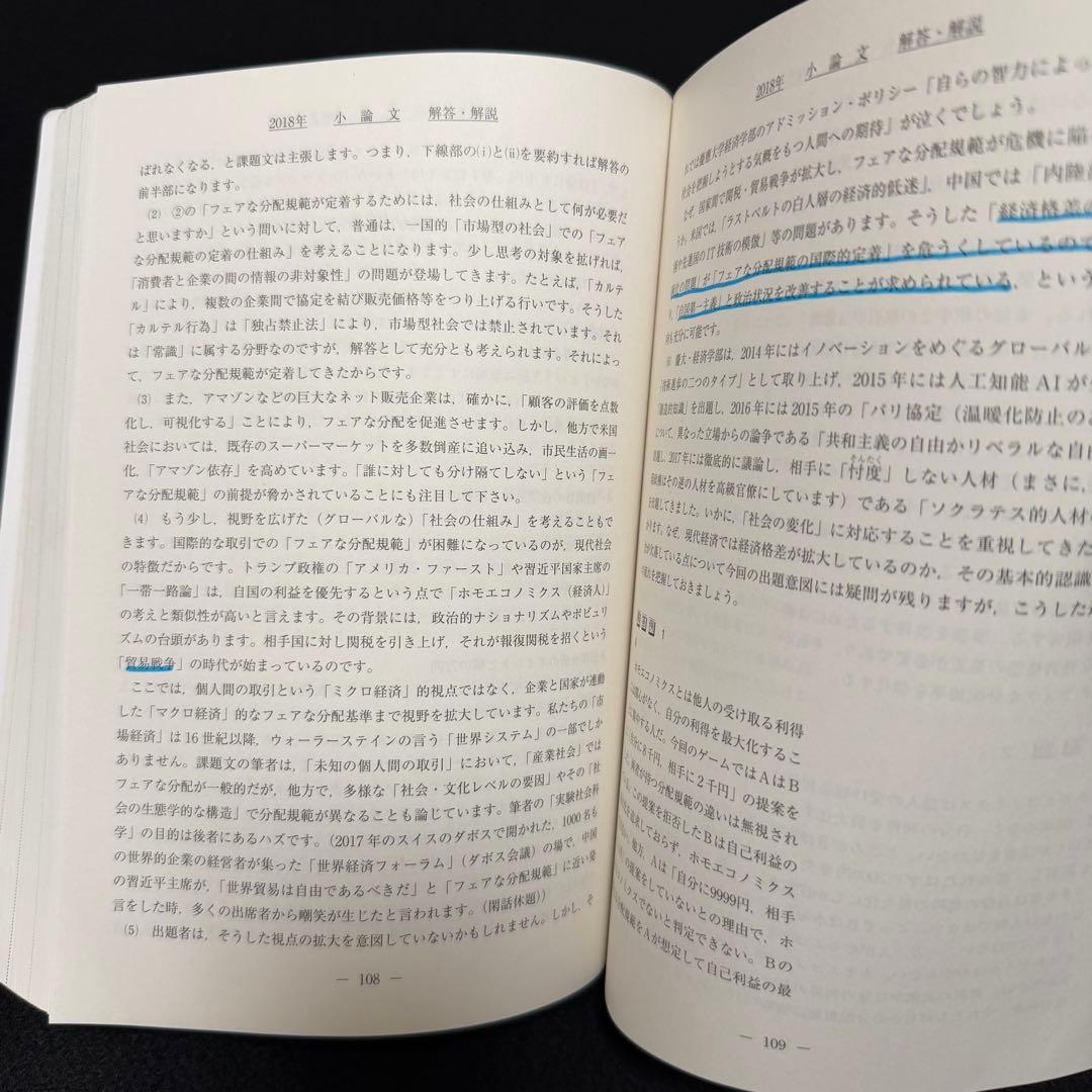青本　慶應義塾大学　経済学部　2004年～2023年　20年分　駿台予備学校