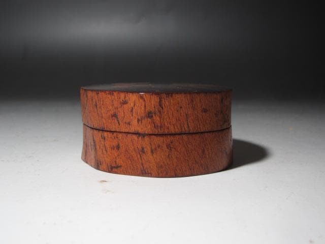 【セール】☆　駒沢利斎　蔦香合　裏千家　十五代　鵬雲斎の花押☆y473