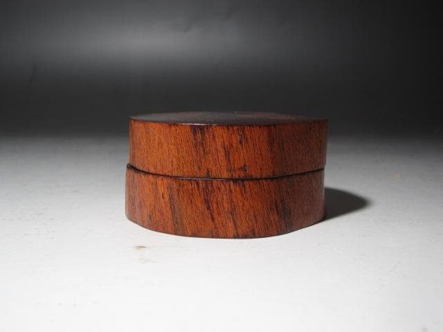 【セール】☆　駒沢利斎　蔦香合　裏千家　十五代　鵬雲斎の花押☆y473