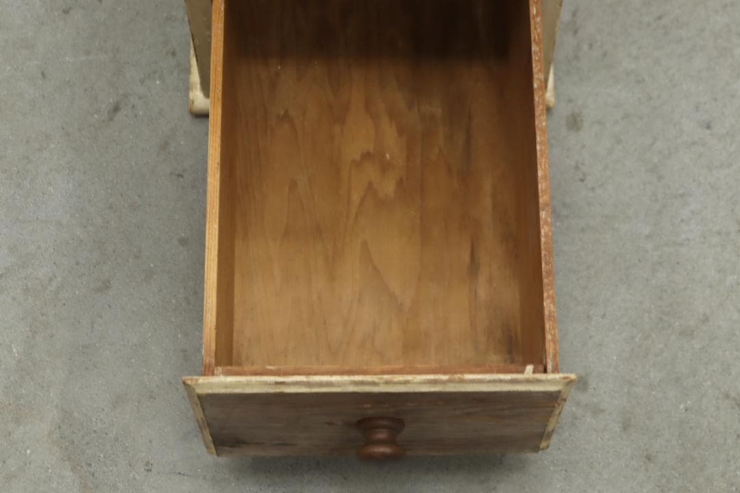 ヴィンテージ パイン材 ペイント ドロワー キャビネット 引き出し 収納 台