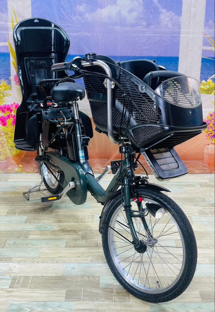 パナソニックギュット⭐️12AH！子供乗せ電動アシスト自転車Y3406