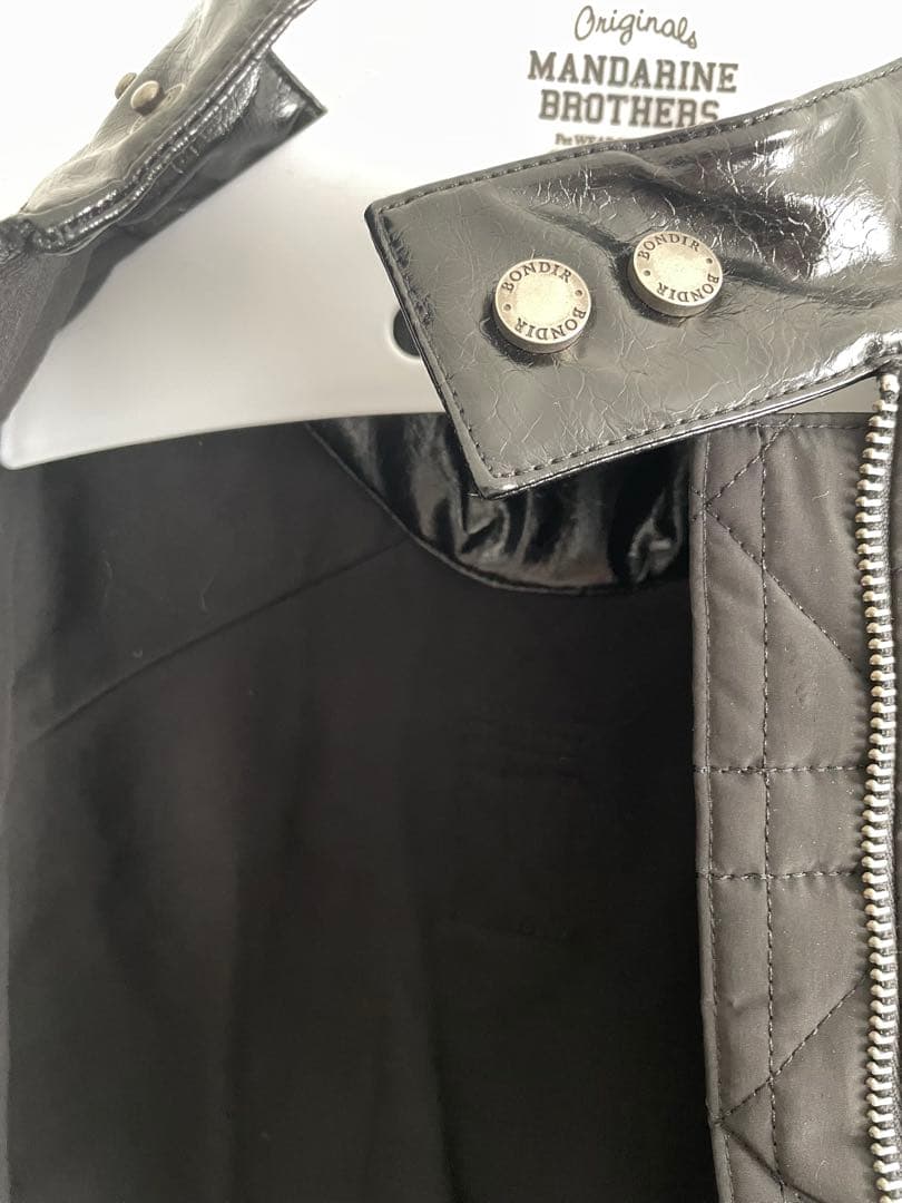 bondir キルティング犬服 ブラック R4