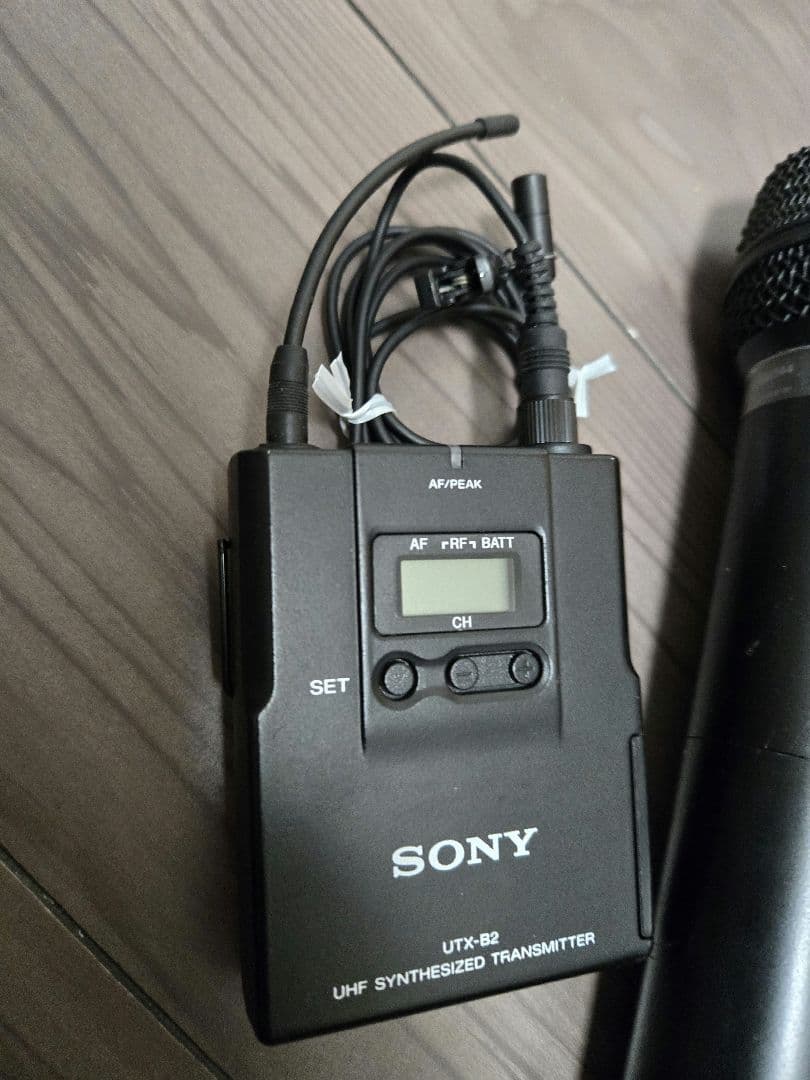 【SONY】ソニー無線ワイヤレスマイクロフォンピンマイクUTX-H2.B2セット