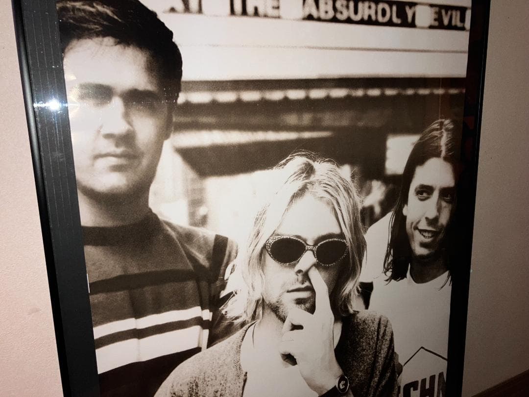 限定！日本未発売！NIRVANA ニルヴァーナ カートコバ―ン 額付 ポスター