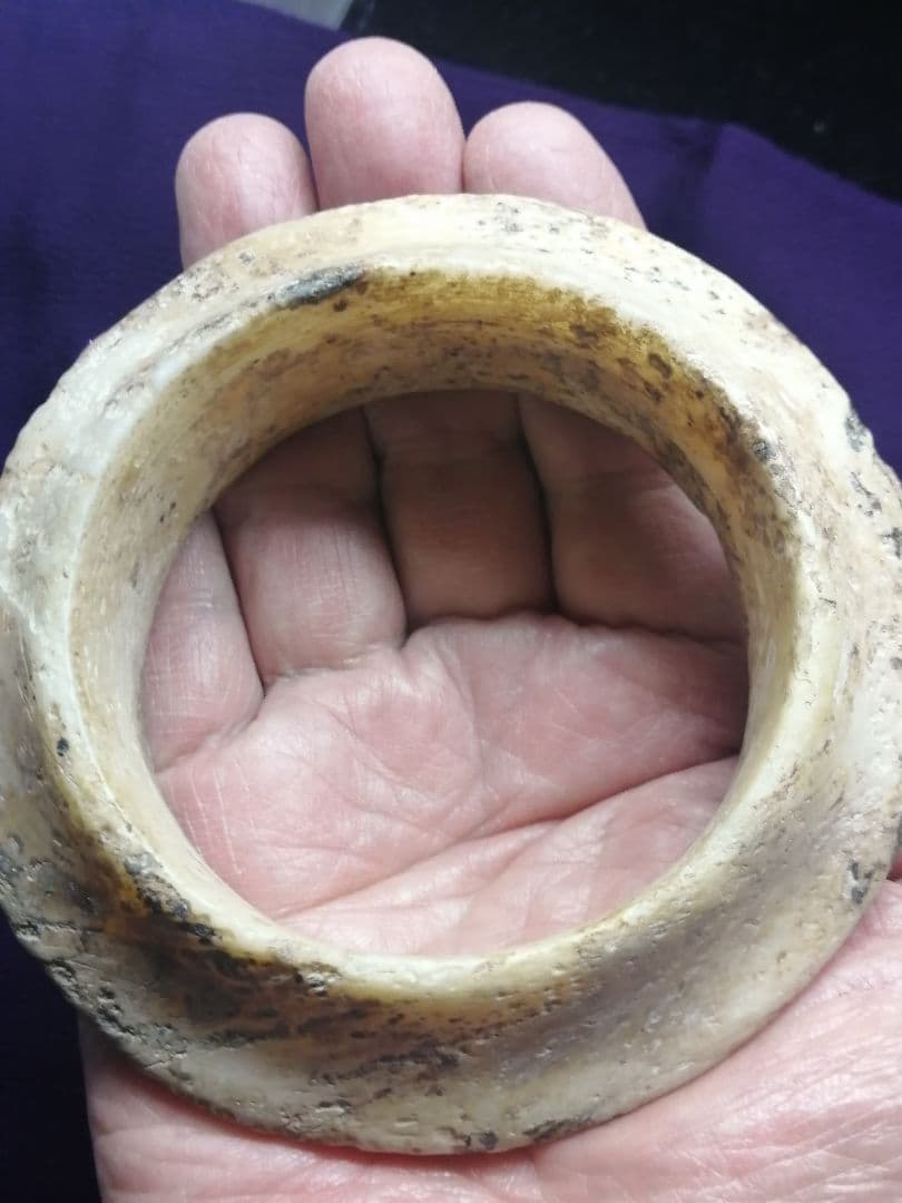 ★古墳初期『玉石垂飾輪』出土品。玉石　230g　埋蔵文化財　非常に貴重なものです