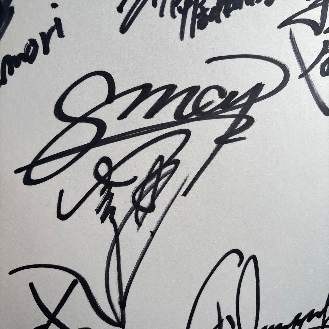 SMAP 6人 （香取、木村、草薙、森、中居、稲垣）直筆サイン色紙