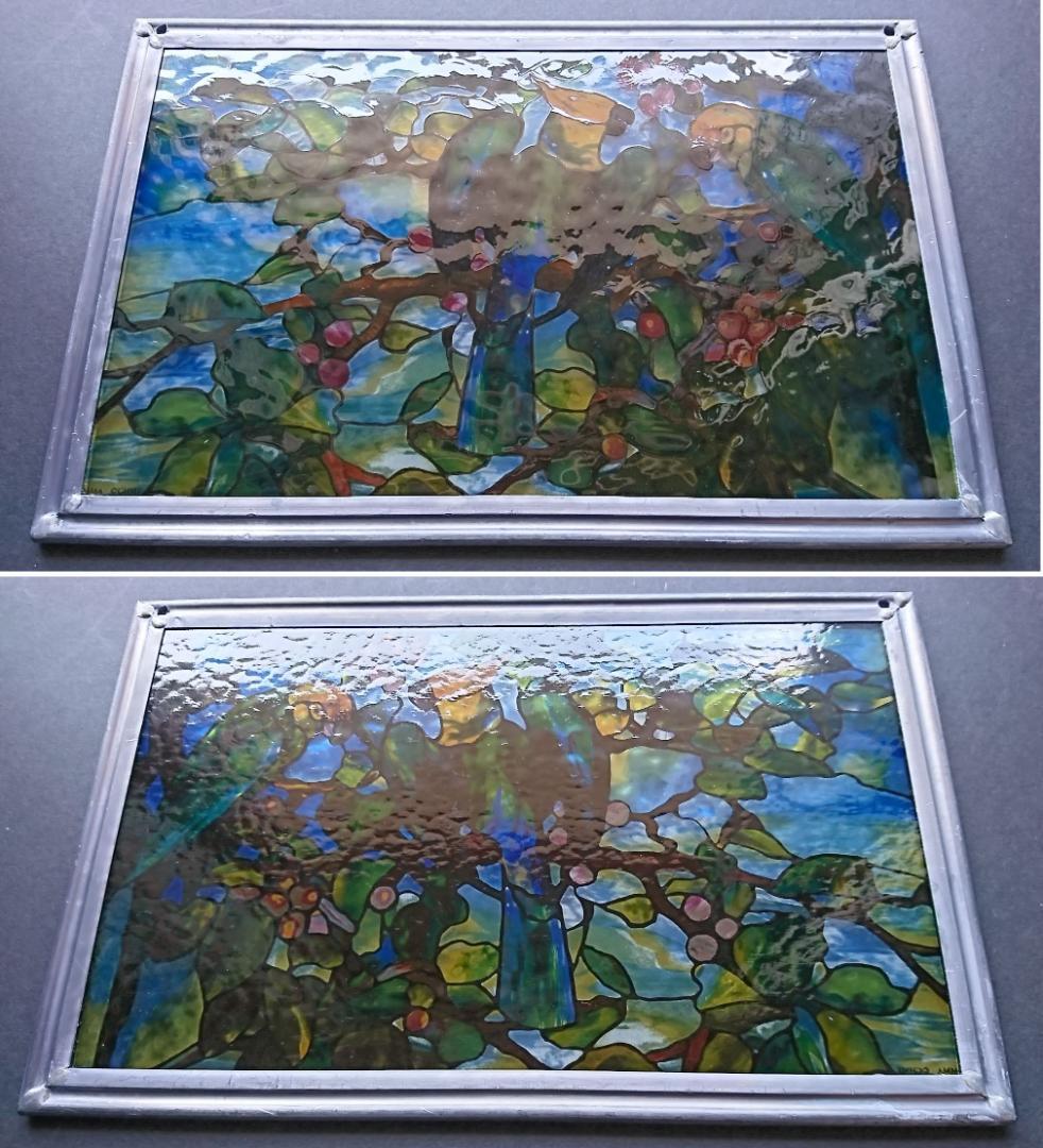 ルイスCティファニー ステンドグラス Parrotsおうむ グラスマスターズ社