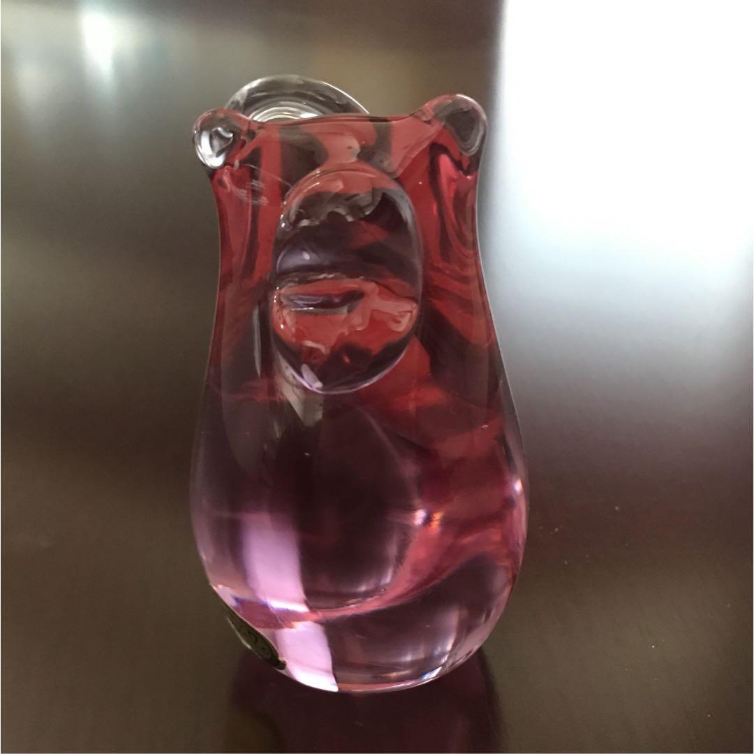 展示品 ボヘミア BOHEMIAN ガラス製品 置物 チェコスロバキア