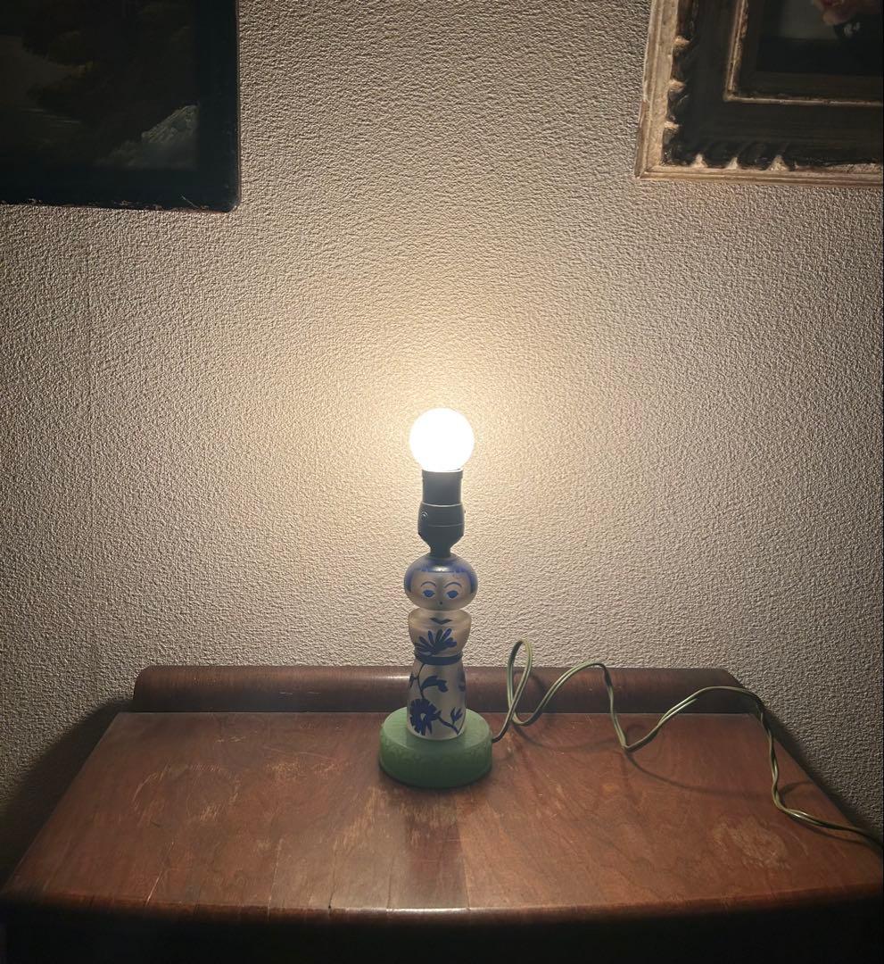 こけし電気スタンド【アンティーク】