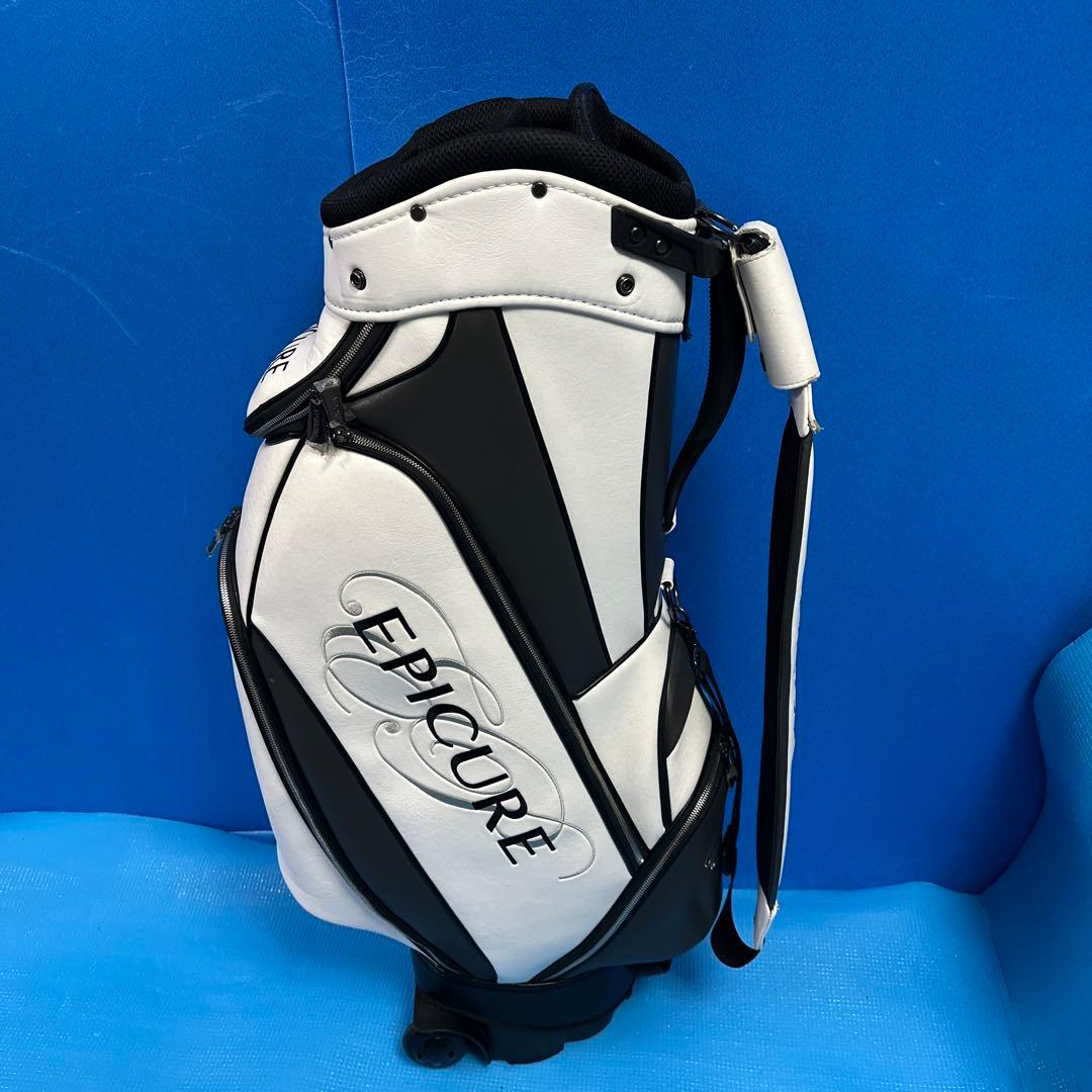 EPICURE キャディバッグ ホワイト/ブラック美品商品