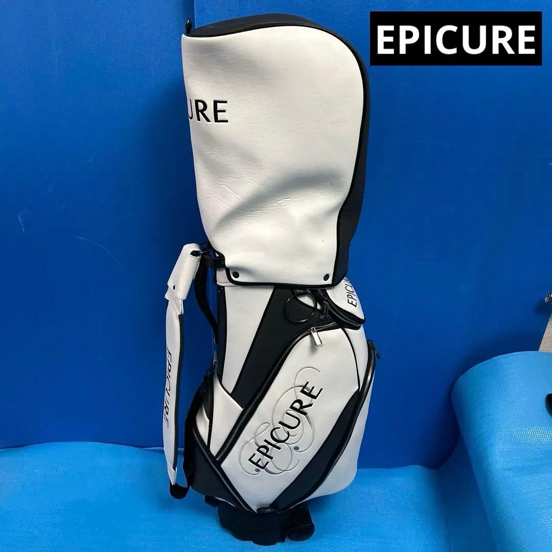 EPICURE キャディバッグ ホワイト/ブラック美品商品