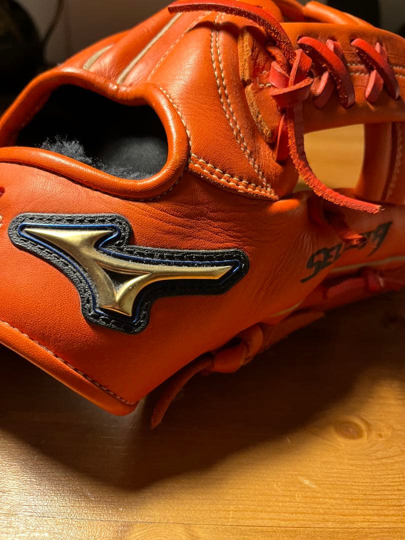 Mizuno Select 軟式グローブ オレンジ