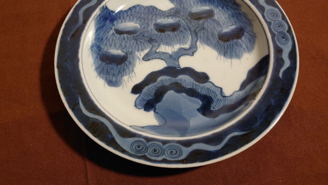 古九谷　古伊万里　染付　古染付　果実文　アンティーク伊万里　江戸期　１客