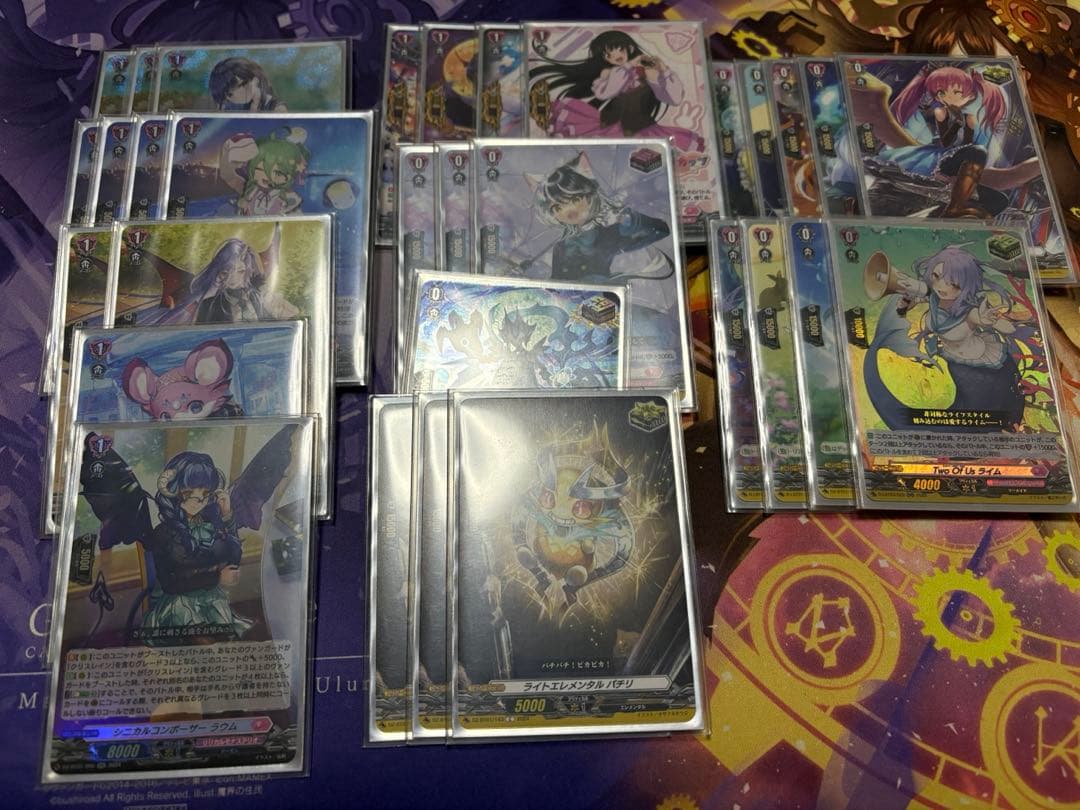 ヴァンガード クリスレイン　デッキ　スリーブ付き