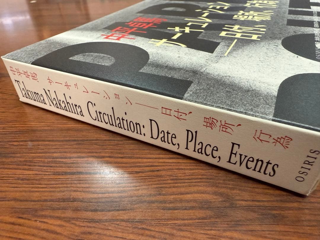「サーキュレーション-日付、場所、行為」　中平卓馬　写真集