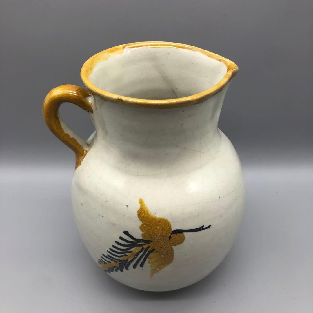 メキシコプエブラタラベラ焼ビンテージ陶器伝統工芸バード鳥デキャンタ水差し