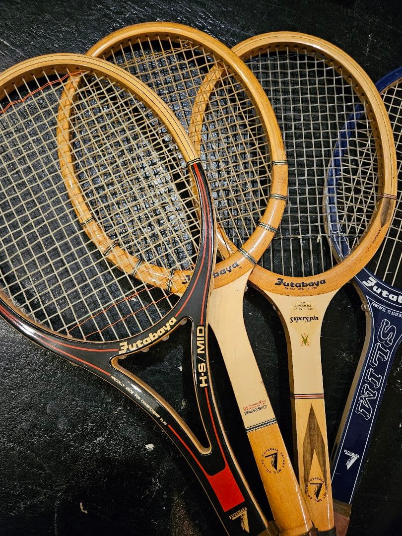 フタバヤ　futabaya　ラケット　テニス　木製　昭和レトロ　ヴィンテージ