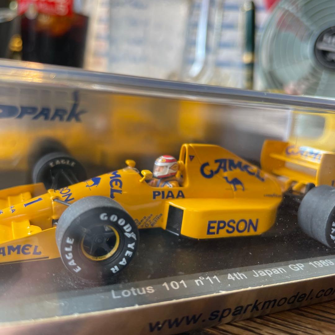 絶版 1/43 スパーク　ロータス　ジャッド　 日本GP4位　1989 N.ピケ