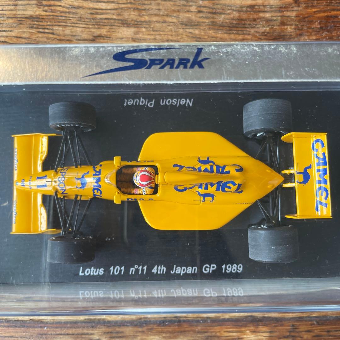 絶版 1/43 スパーク　ロータス　ジャッド　 日本GP4位　1989 N.ピケ
