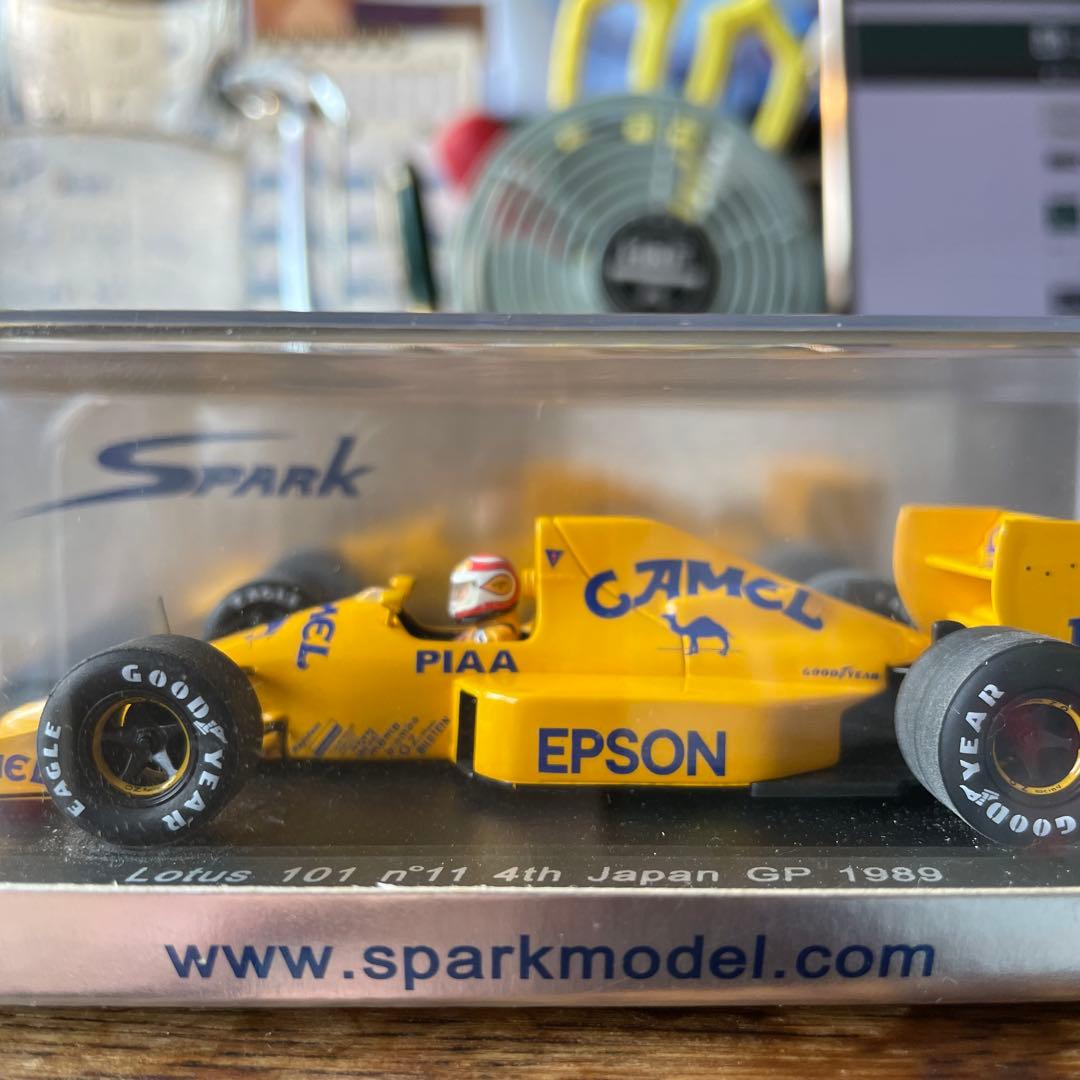 絶版 1/43 スパーク　ロータス　ジャッド　 日本GP4位　1989 N.ピケ