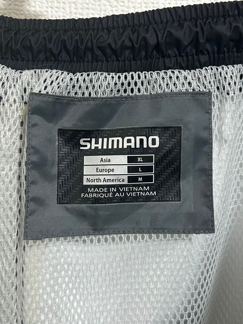 超美品　シマノ　ベーシックスーツ　釣り　耐水　防水　紺／黒　メンズXL