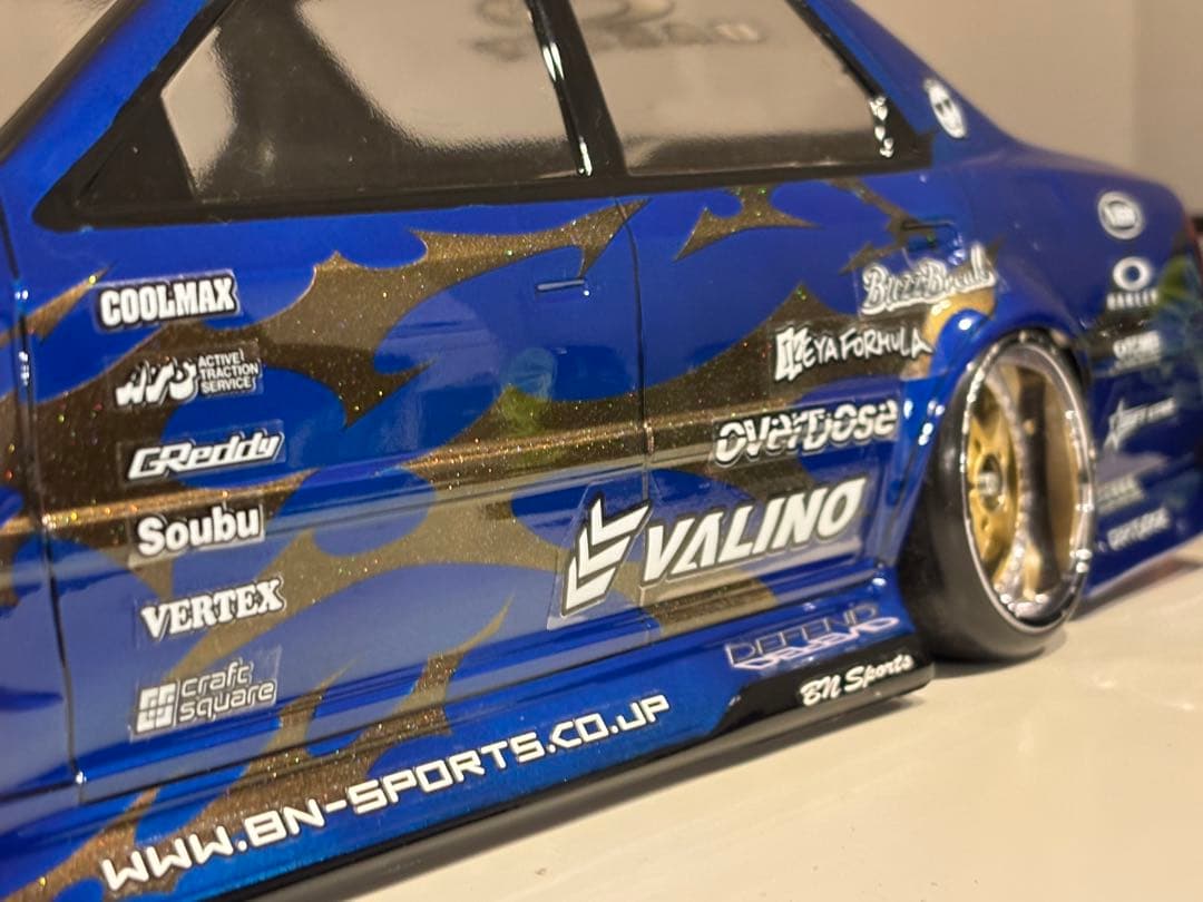 ラジコンボディ パンドラRC BNスポーツ トヨタ クレスタ 塗装済未走行