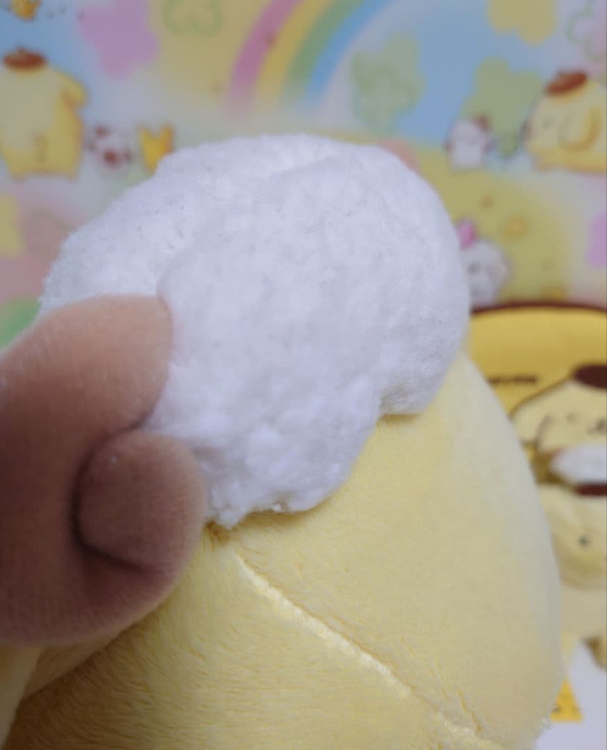 ポムポムプリン　羊シリーズ　ぬいぐるみ　マスコット　ポーチ
