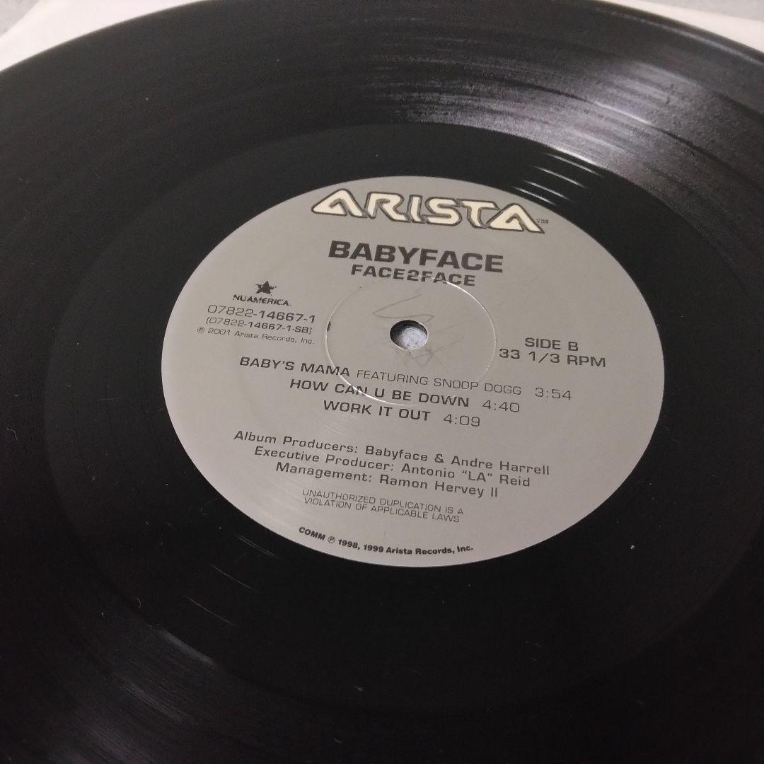 美品 babyface face2face 2LP レコード R&B　vinyl