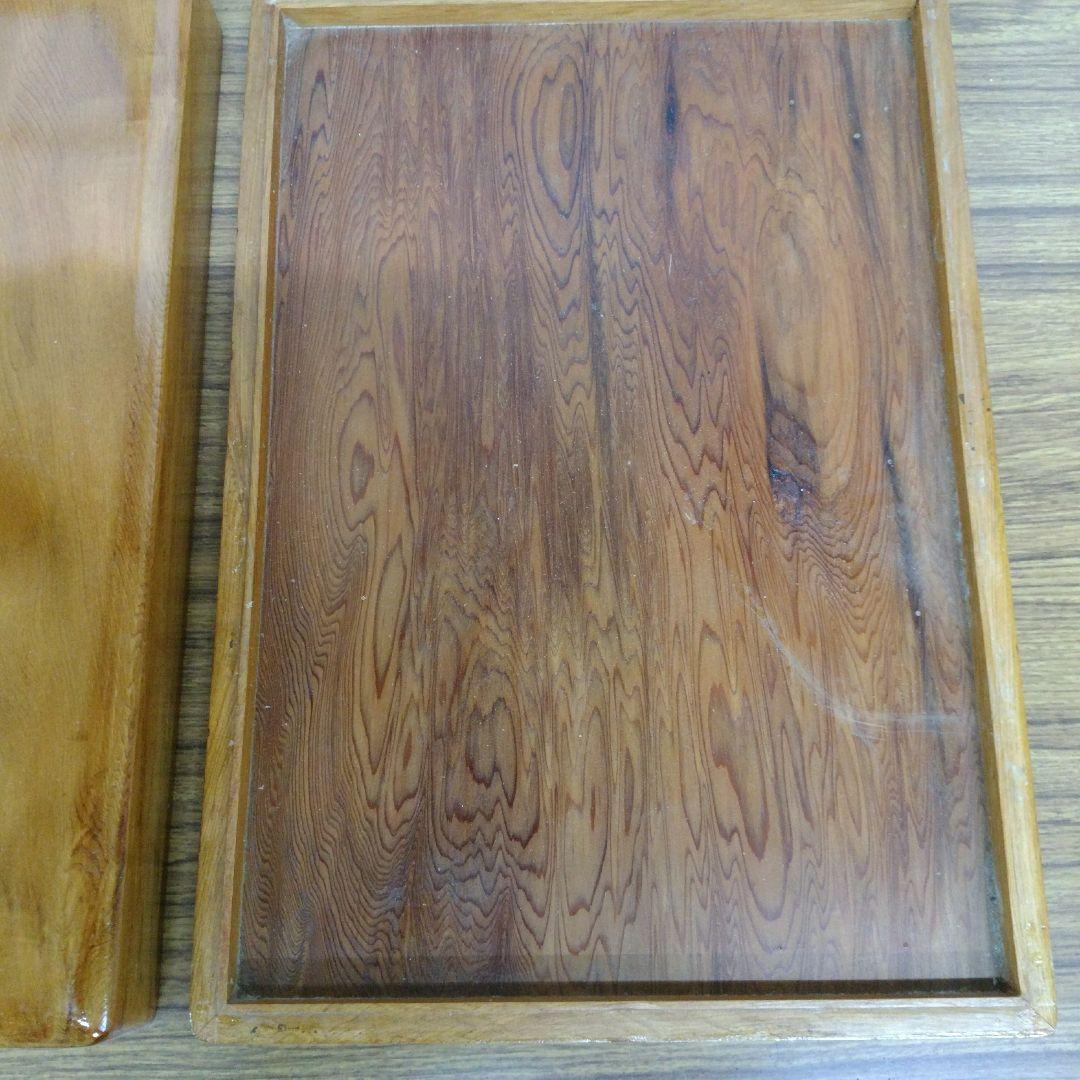 屋久杉の硯箱　内寸302x205x40mm