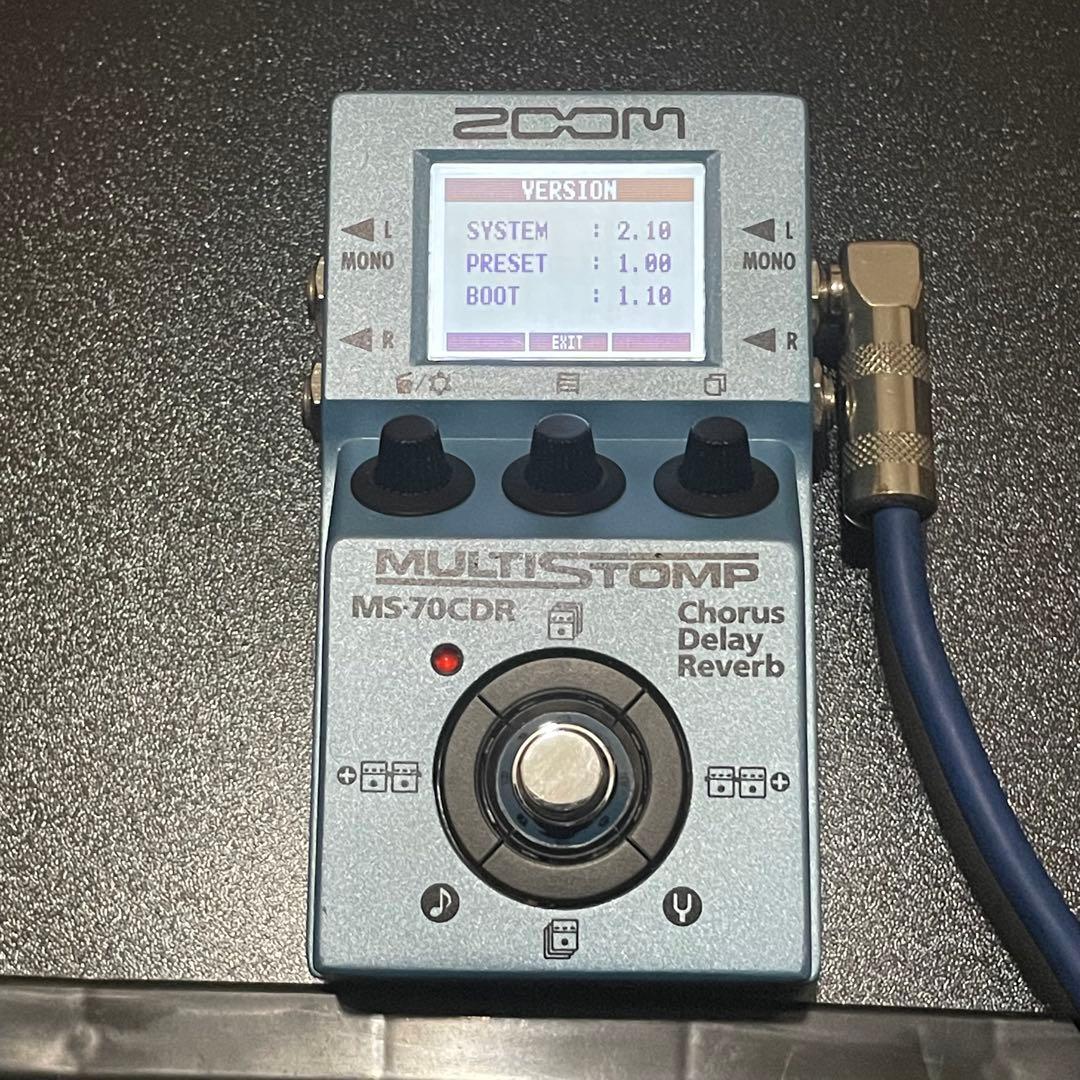 ZOOM MS-70CDR 中古　作動品　マルチストンプ　空間系　ステレオ入出力