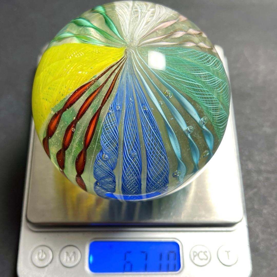 ベネチアングラス　MURANOムラノ　ガラスペーパーウェイト２個セット