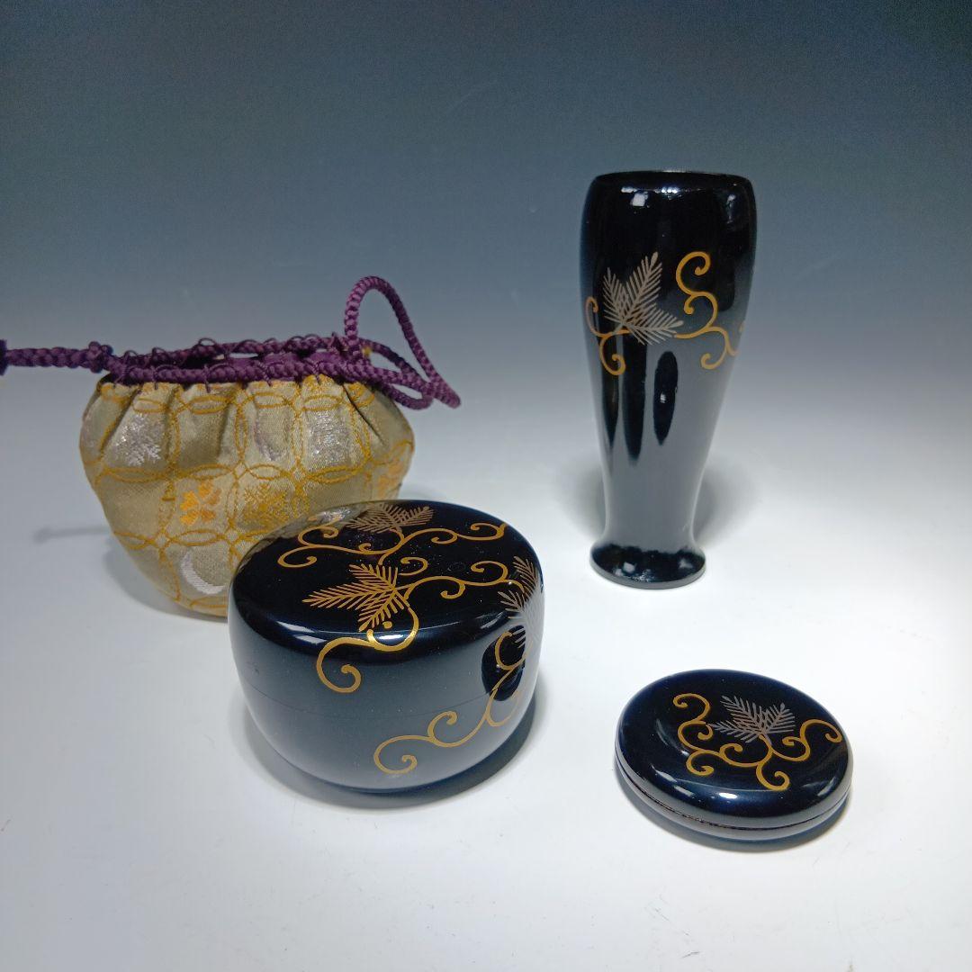 値下げ茶道具　蒔絵茶箱一式